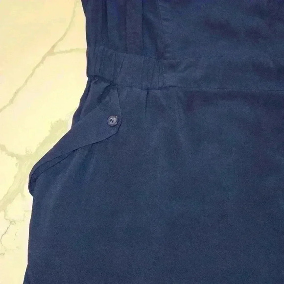 BCBGeneration Womens Romper Style Sleeveless Dress Royal Blue Size Large - Picture 4 of 10